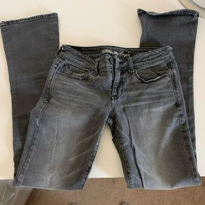 American Eagle skinny kick gray jeans